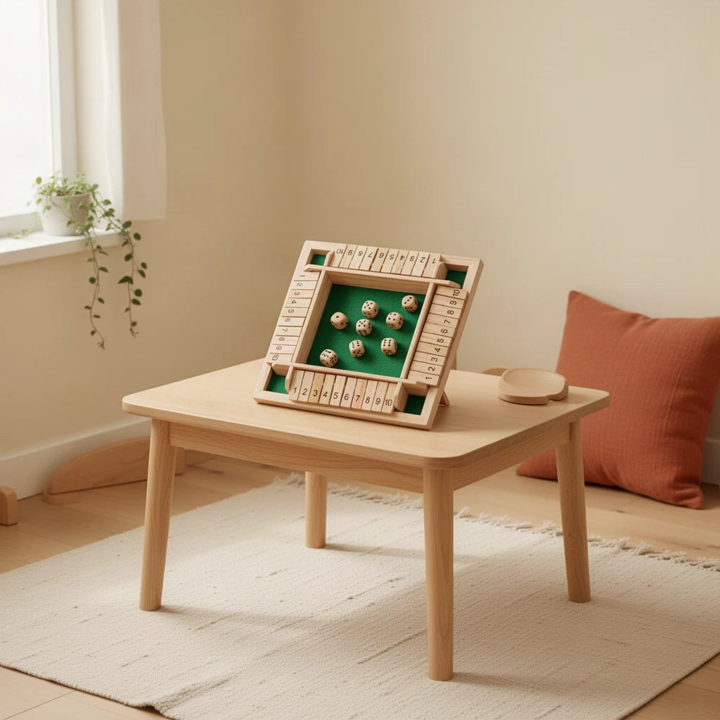 Jeu de chiffres Montessori dès 3 ans dans une chambre d’enfant Montessori