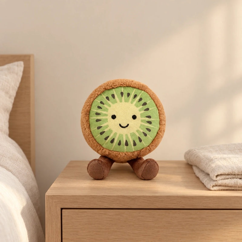 Peluche fruit kawaii kiwi joyeux