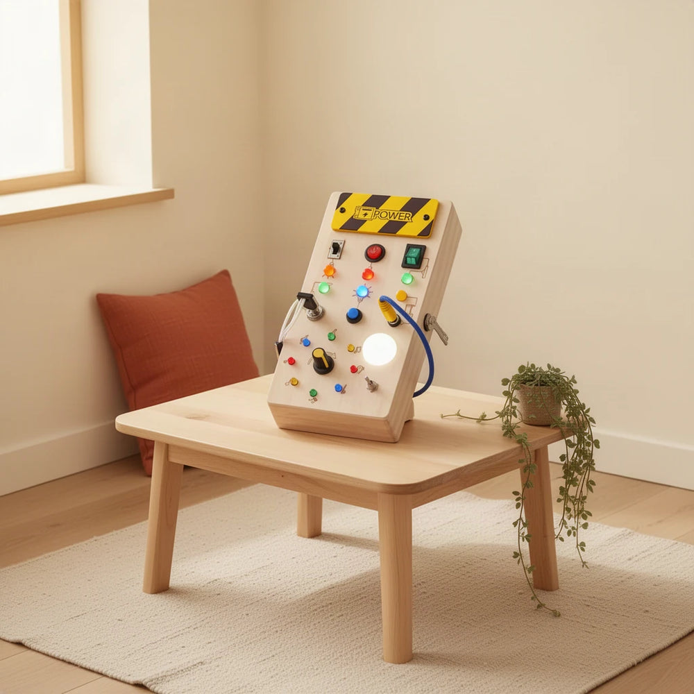 Tableau de Commutation Montessori dans une chambre d’enfant Montessori