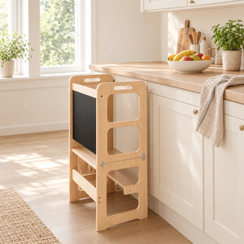Tour d'observation enfant : 3 en 1 pliable, table et tableau