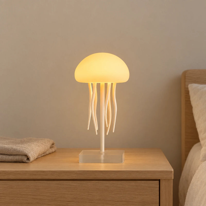 Veilleuse méduse 3D, lampe méduse à tentacules qui bougent