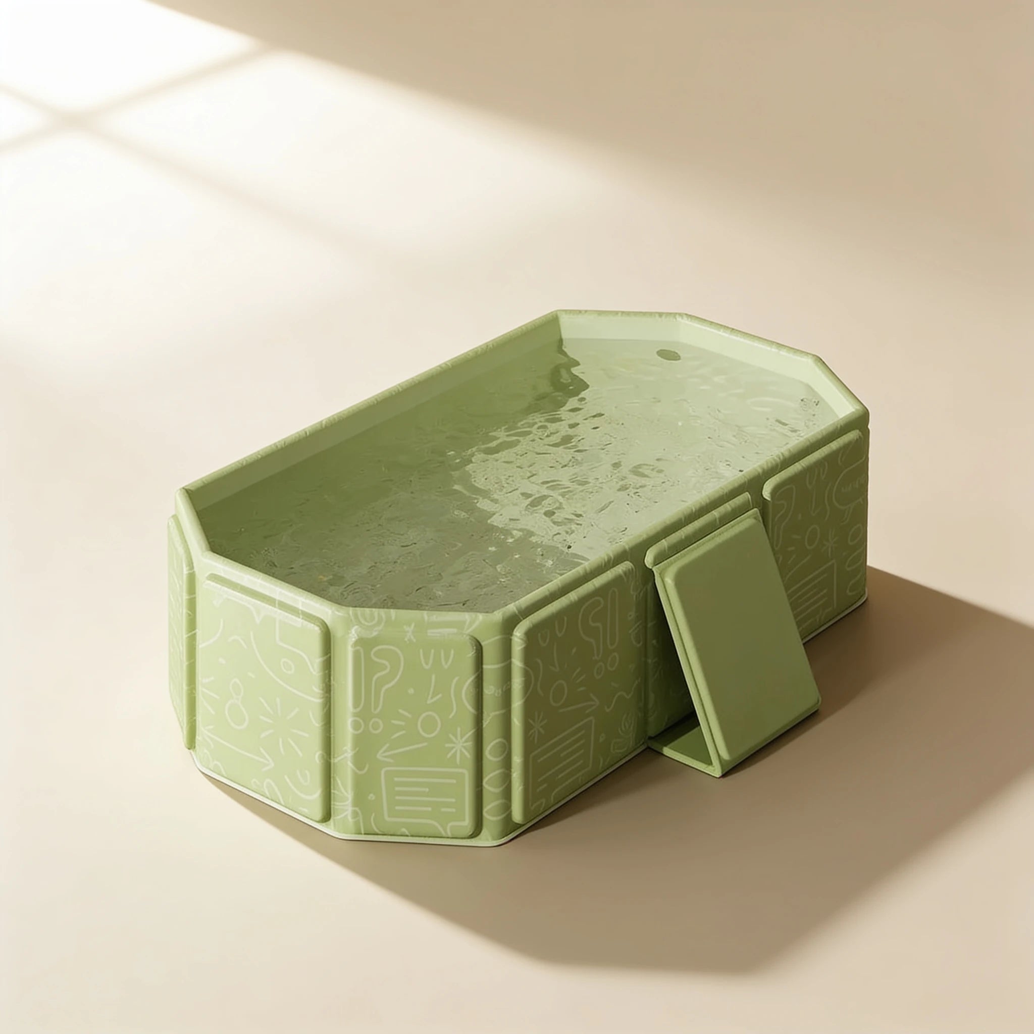 Baignoire bébé pliable extra grande Océan – coloris Vert