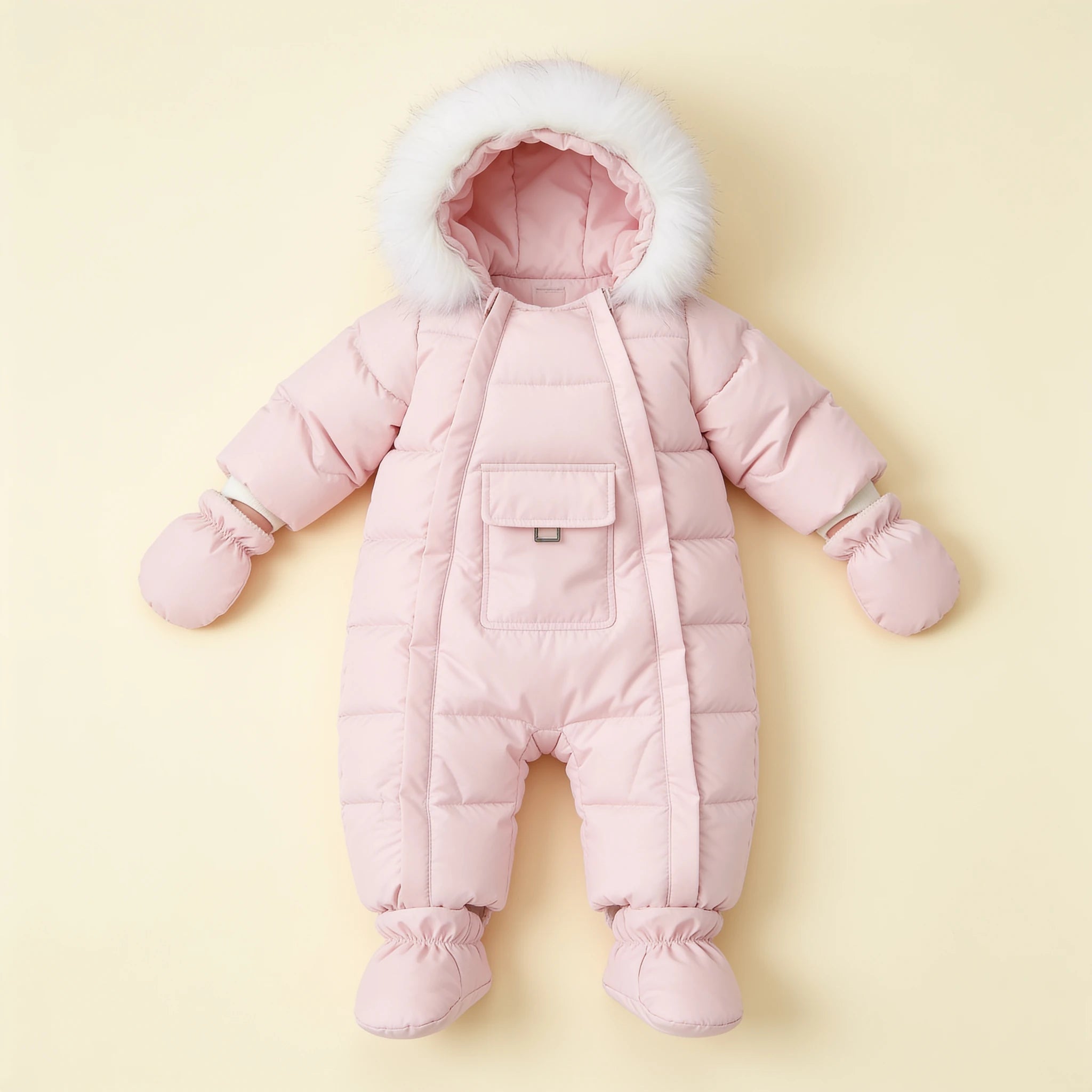 Combinaison Ski Bebe Fille - Rose - Flat