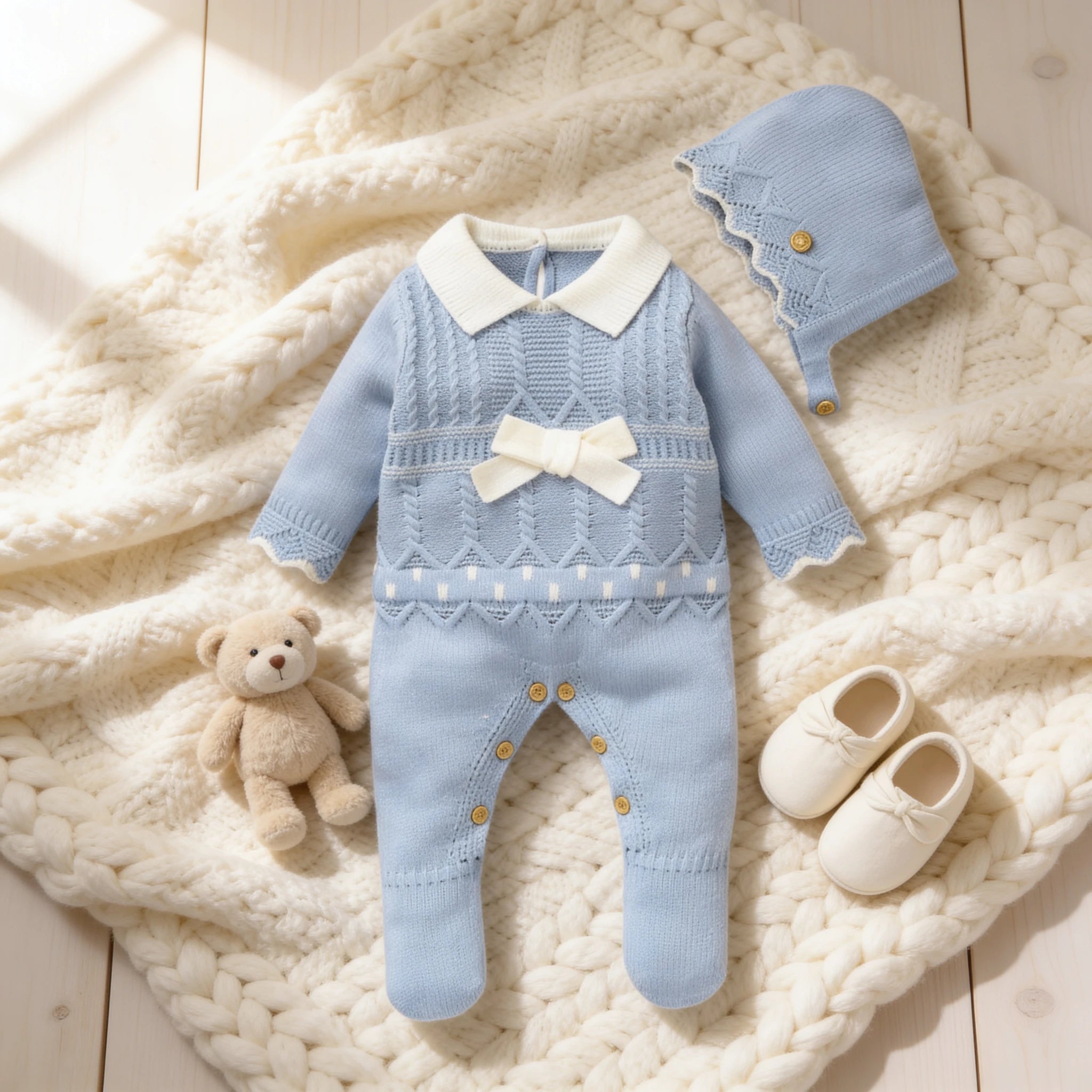 Combinaison Bébé Mignon - Bleu - Cocon