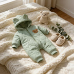 Combinaison Bébé Manteau Ourson - Vert - Cocon