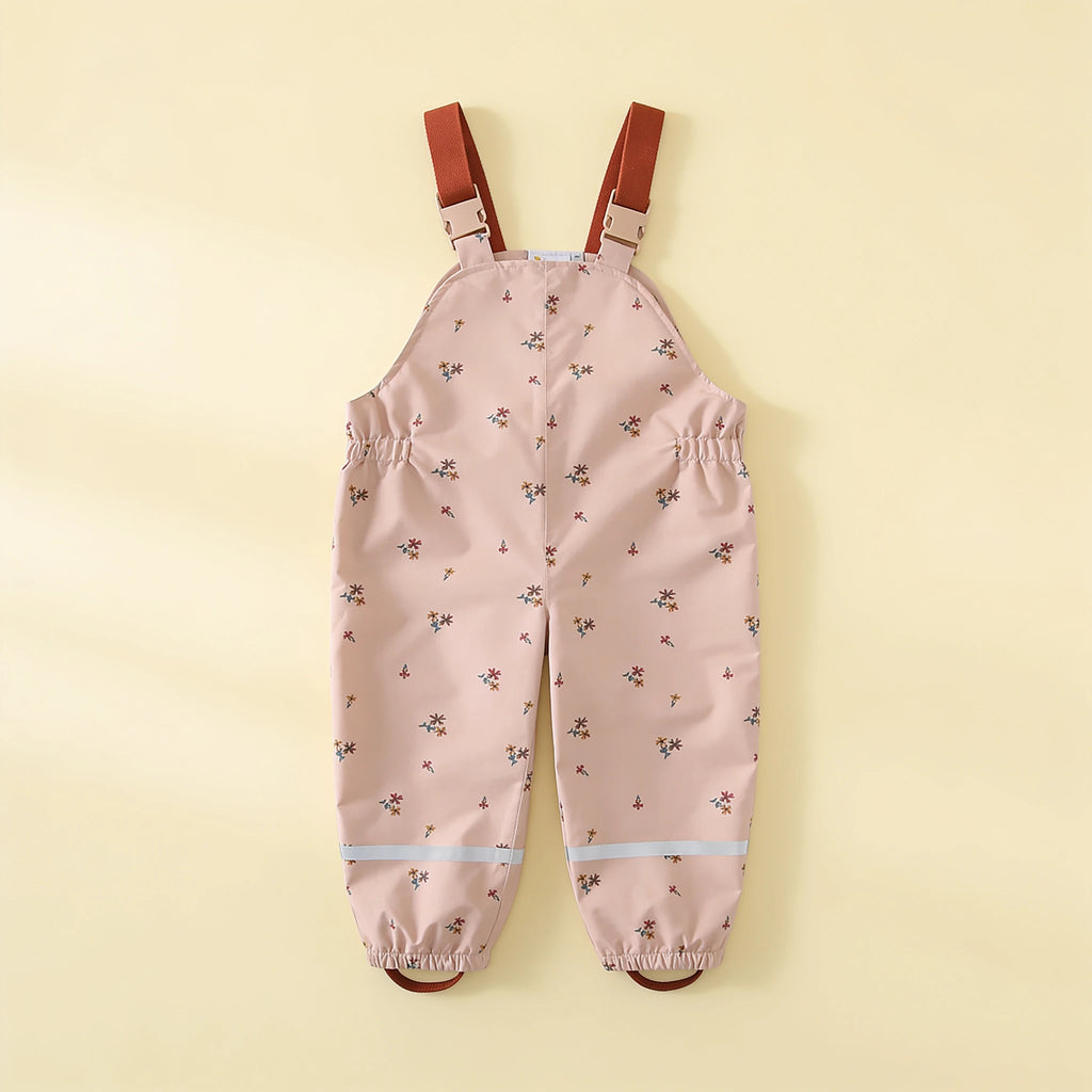 Combinaison Pluie Bebe Bretelles - Rose - Flat