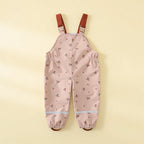 Combinaison Pluie Bebe Bretelles - Rose - Flat