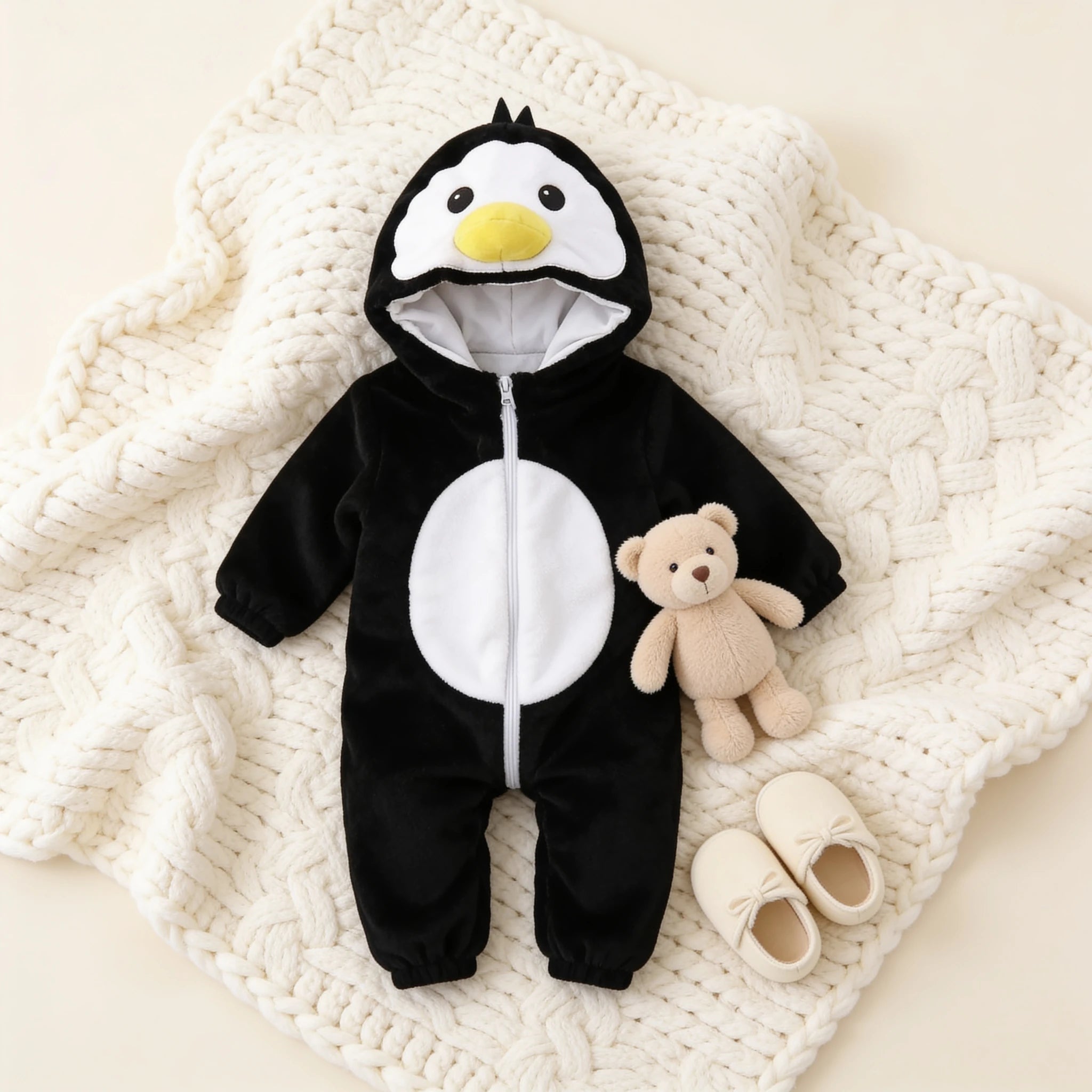 Combinaison Deguisement Bebe Oiseaux - Pingouin - Cocon