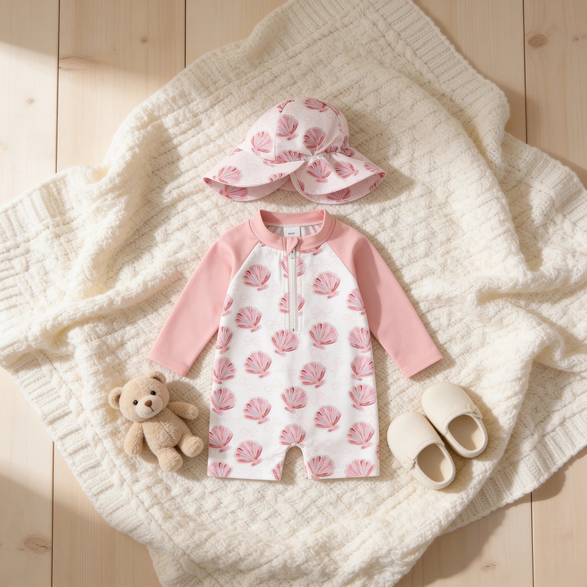 Combinaison Bebe Coquillage - Rose - Cocon