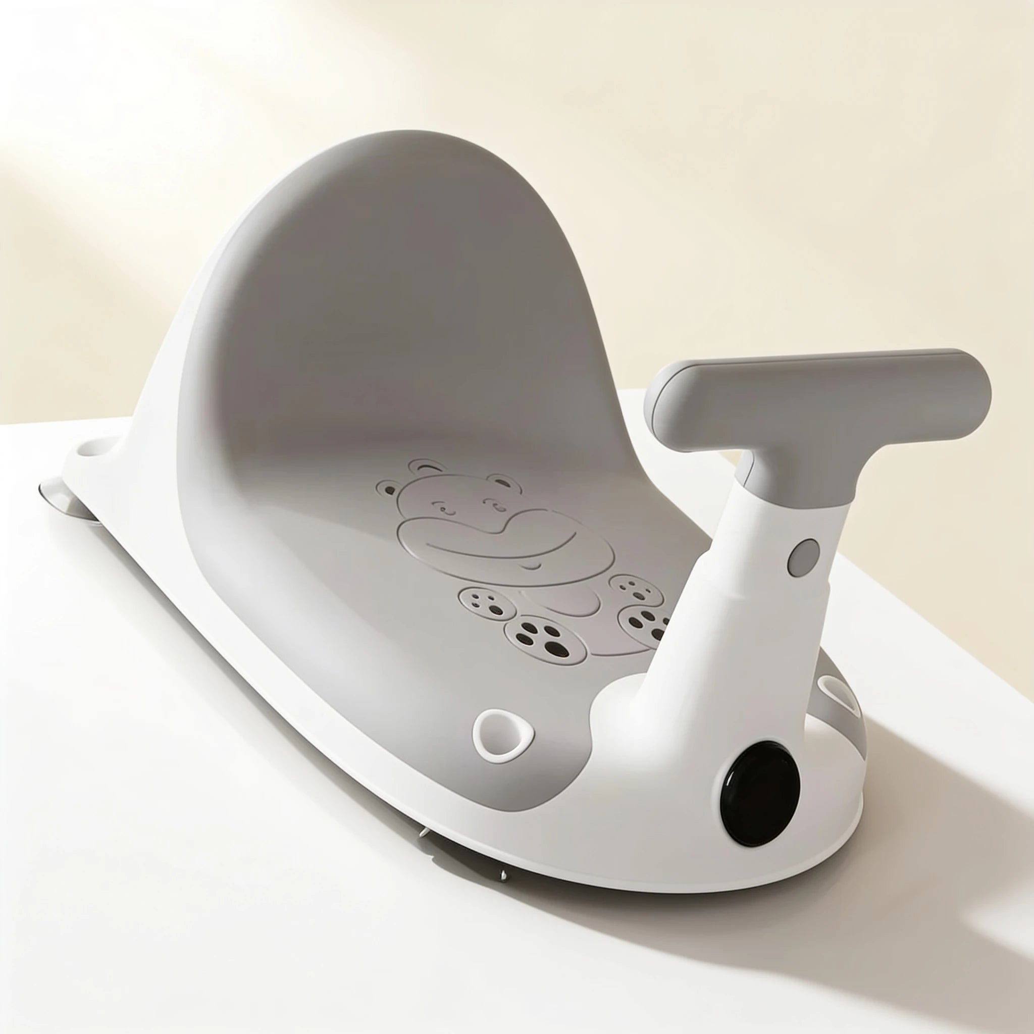 Transat de bain bébé enveloppant maintien total – coloris Gris