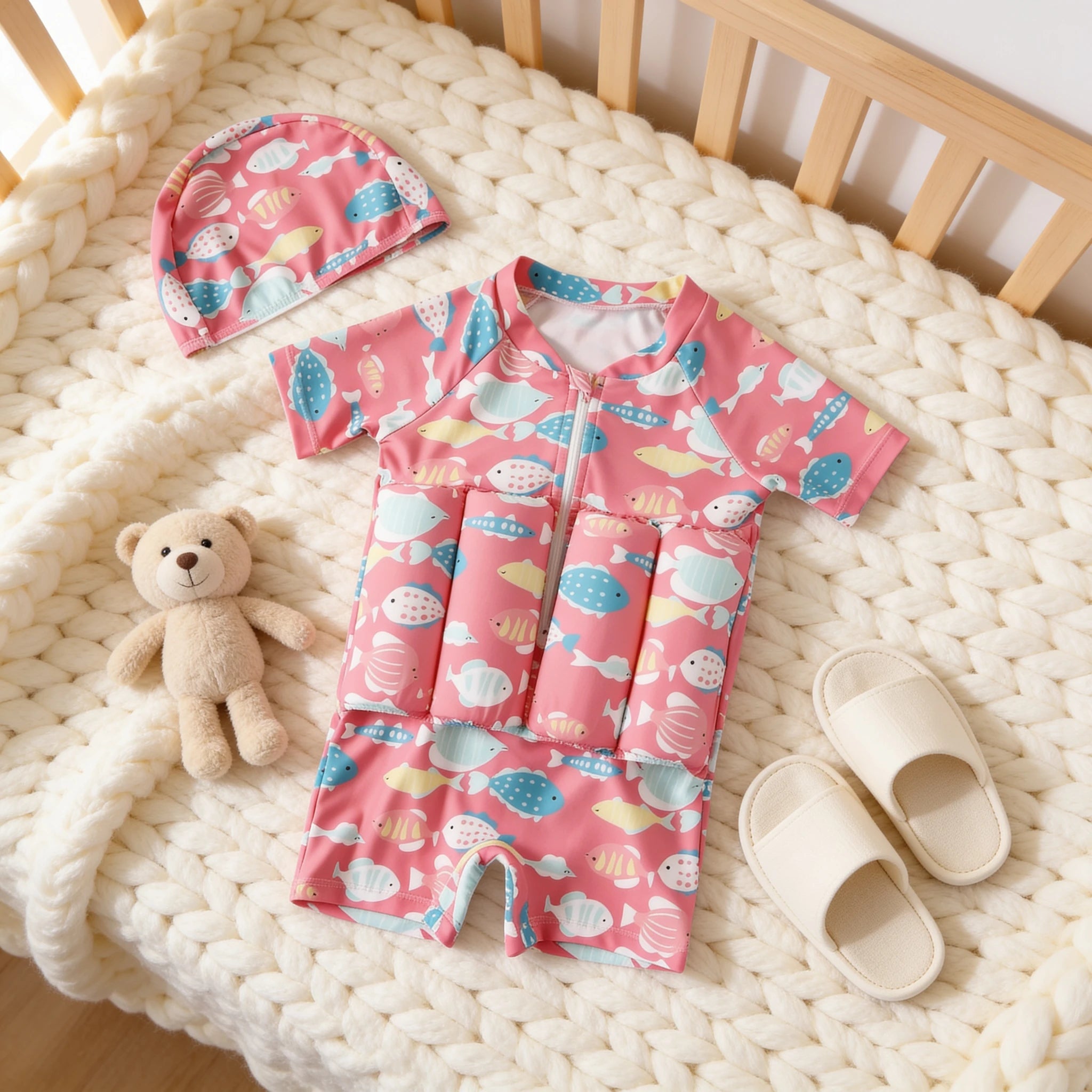 Combinaison Bebe Flottante Aqua - Poissons - Cocon