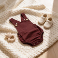 Combinaison Salopette Bebe Coloris - Bordeaux - Cocon
