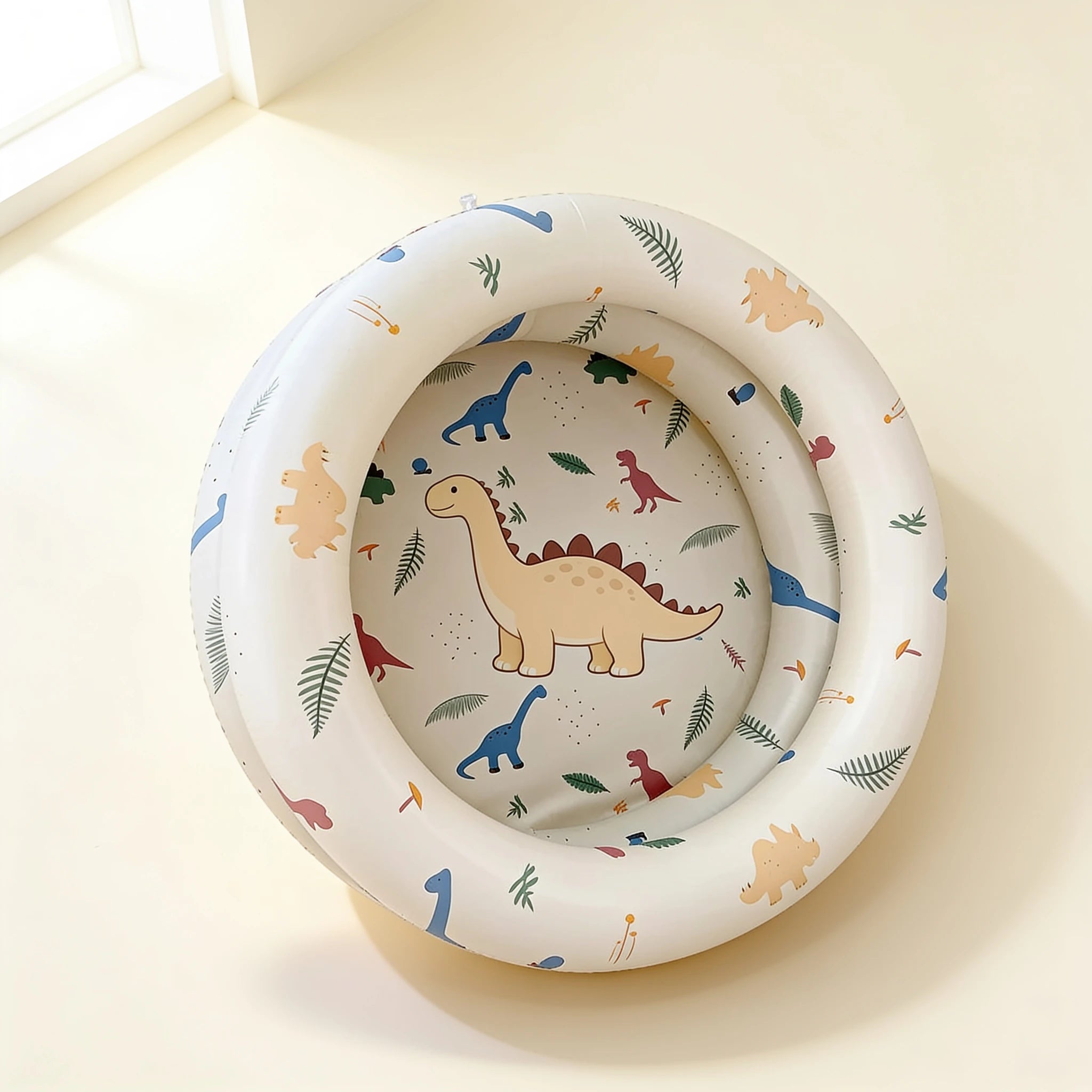 Baignoire bébé gonflable de voyage – coloris Dinosaure beige