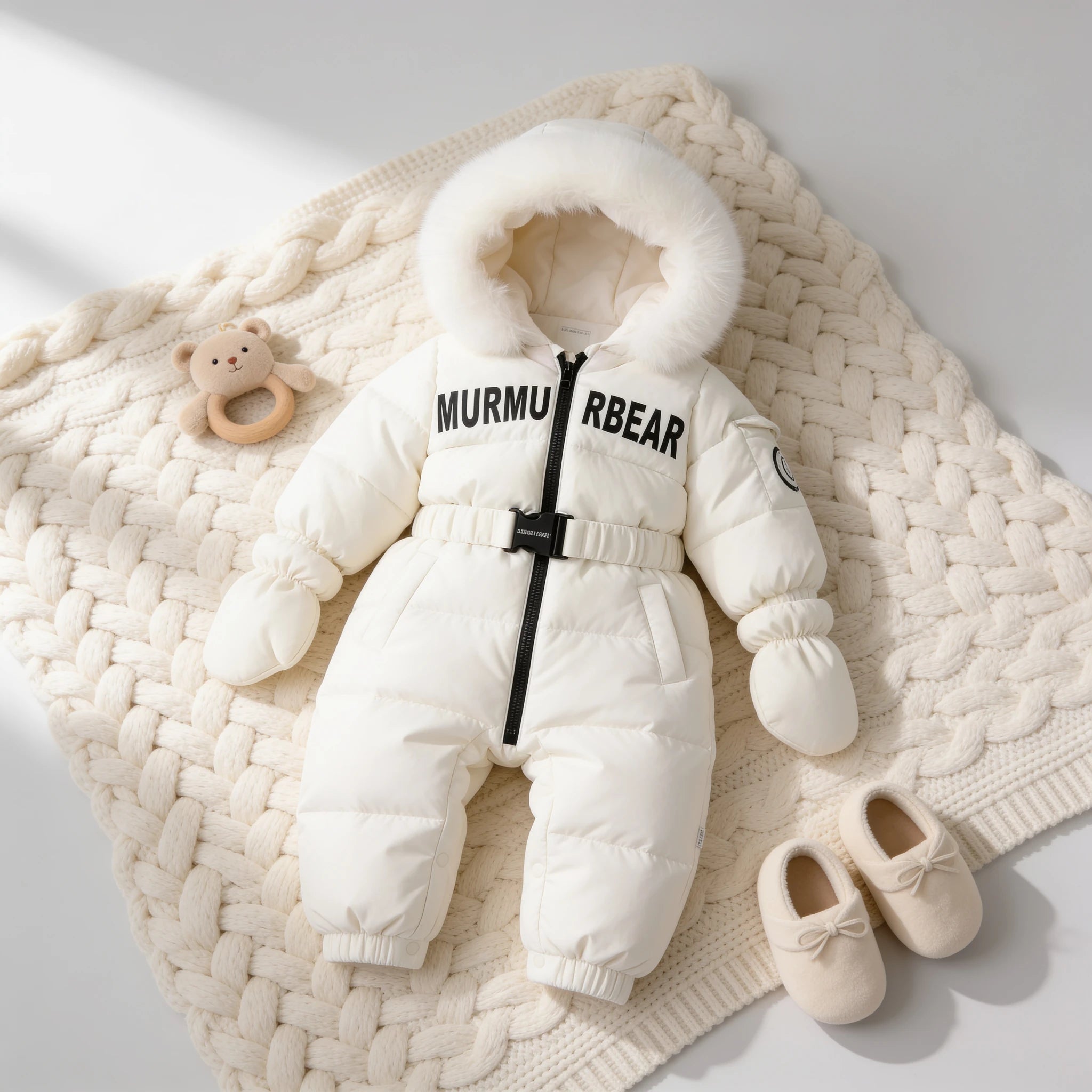 Combinaison Doudoune Bebe - Blanc - Cocon