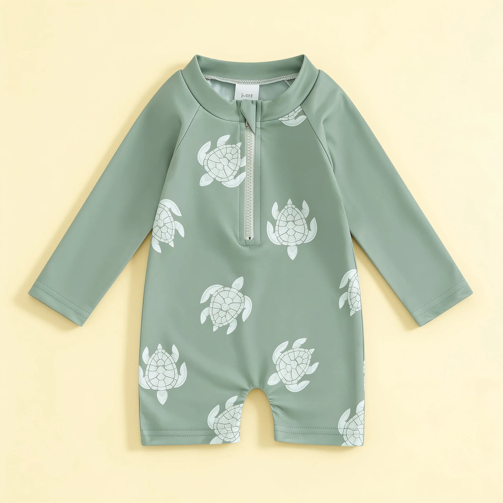 Combinaison Tortue Bebe - Vert - Flat