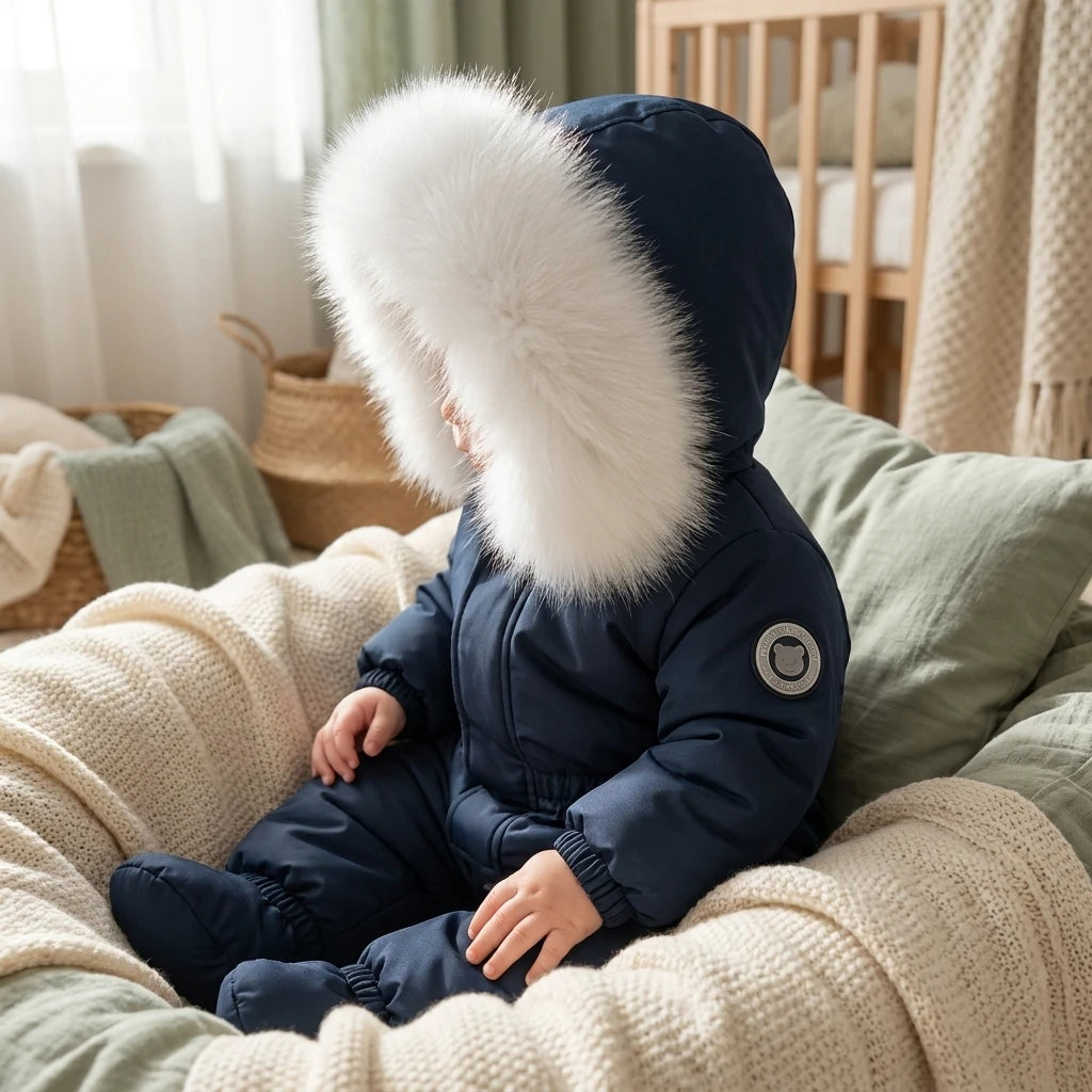 Combinaison Bebe Sans Pied - Bleu - Porté