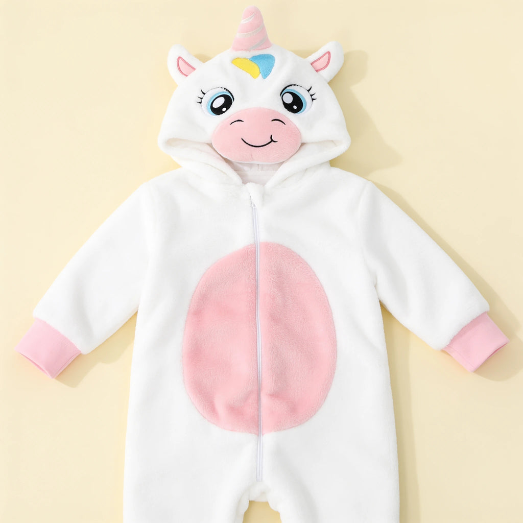 Combinaison Deguisement Bebe Licorne - Licorne Blanche - Flat