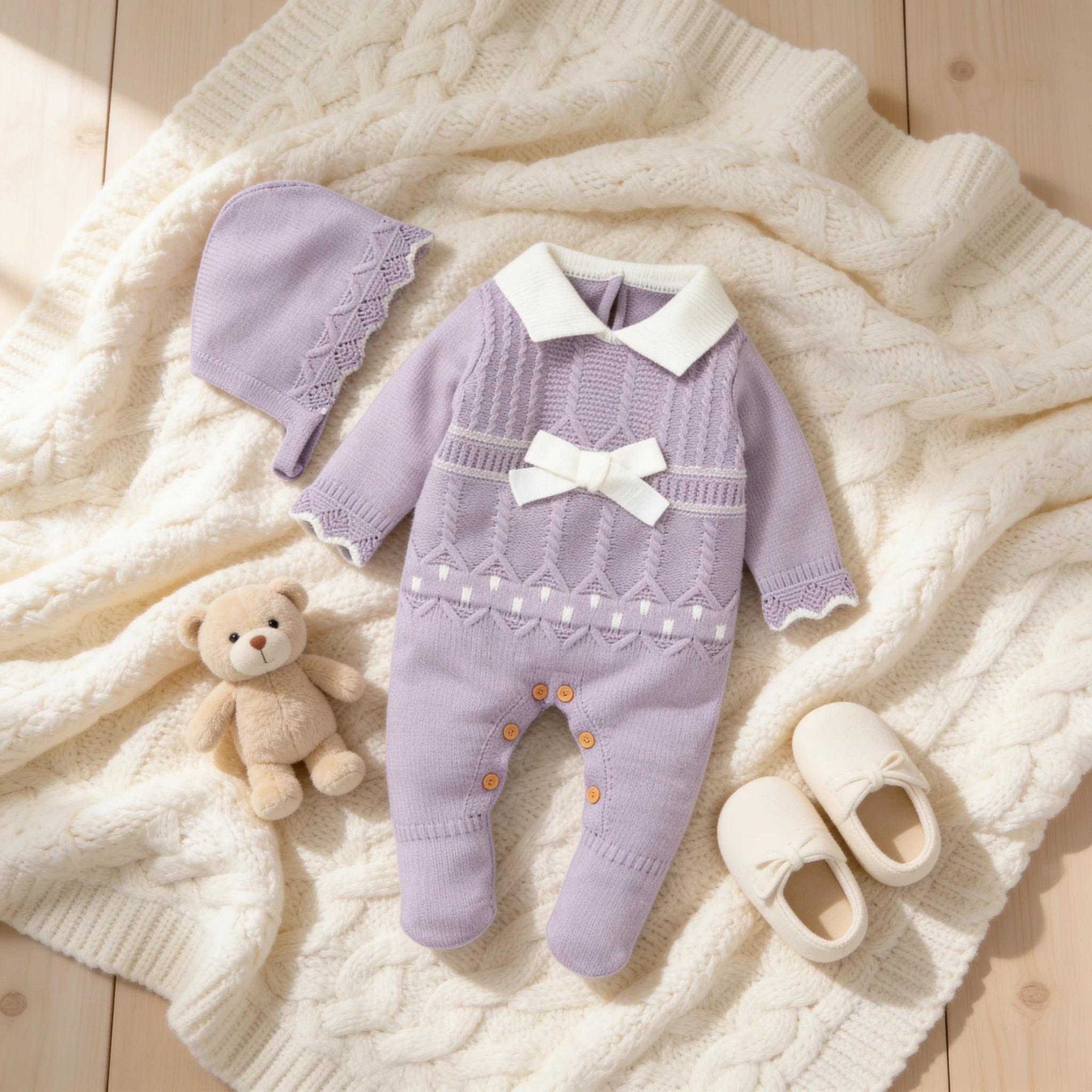 Combinaison Bébé Mignon - Violet - Cocon