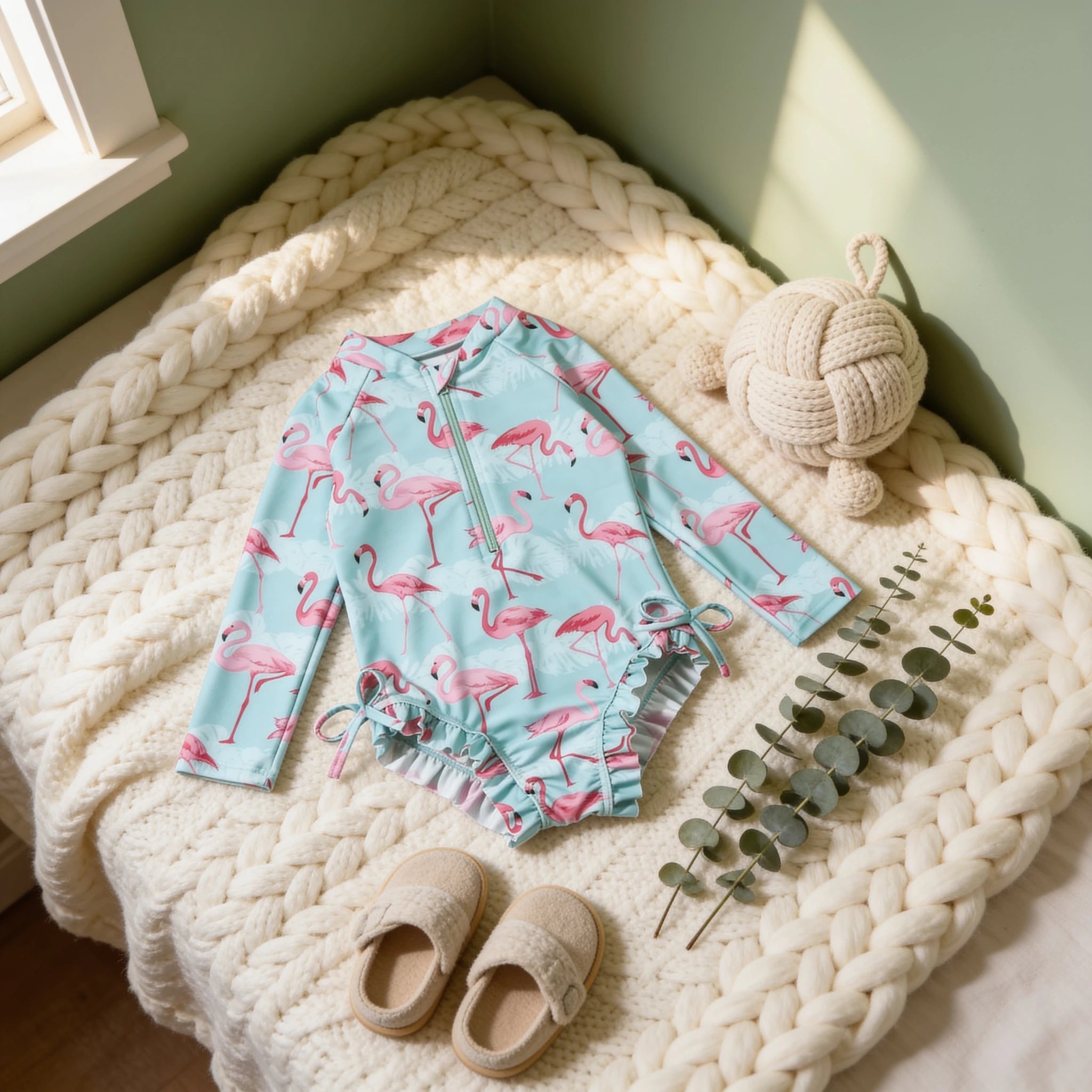 Combinaison Flamant Rose Bebe - produit - Cocon