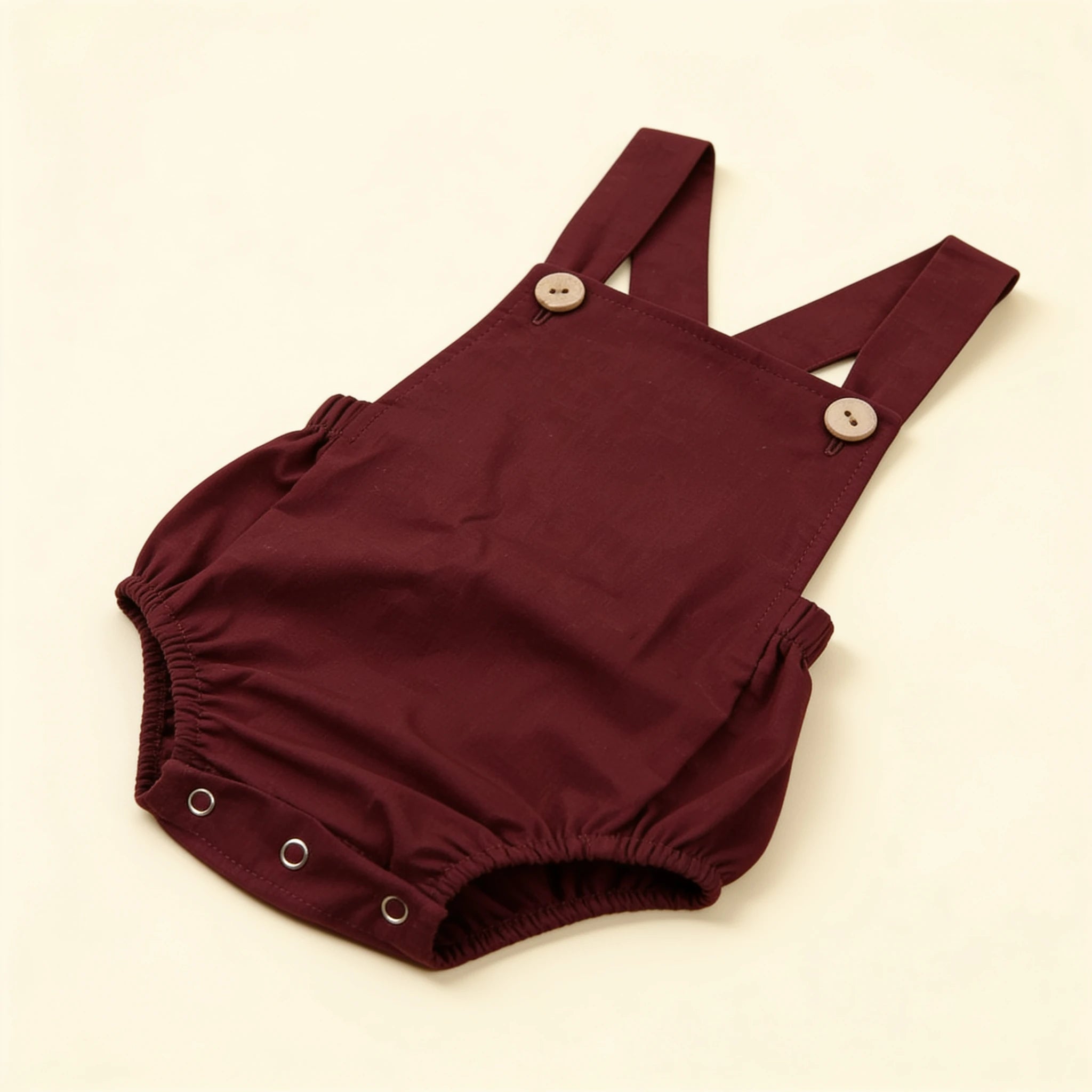 Combinaison Salopette Bebe Coloris - Bordeaux - Flat