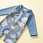 Combinaison Bebe Coquillage - Bleu - Flat