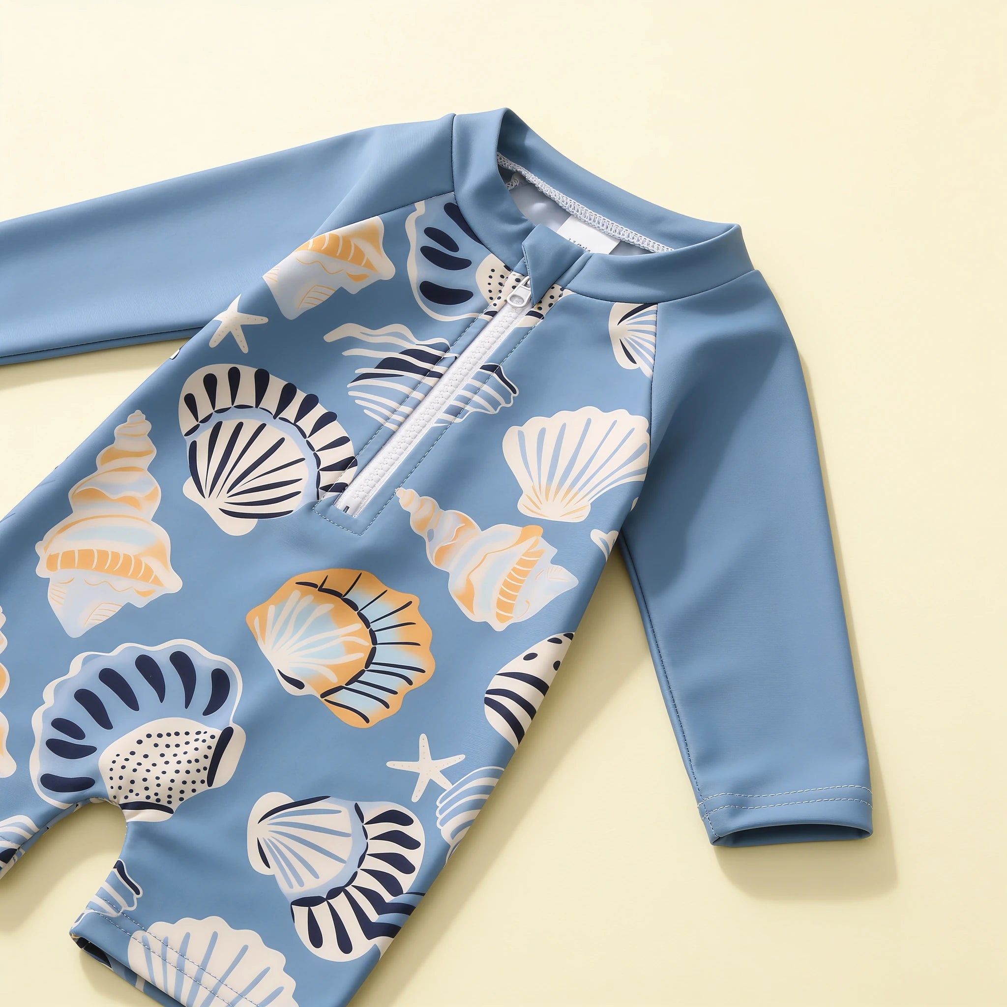 Combinaison Bebe Coquillage - Bleu - Flat