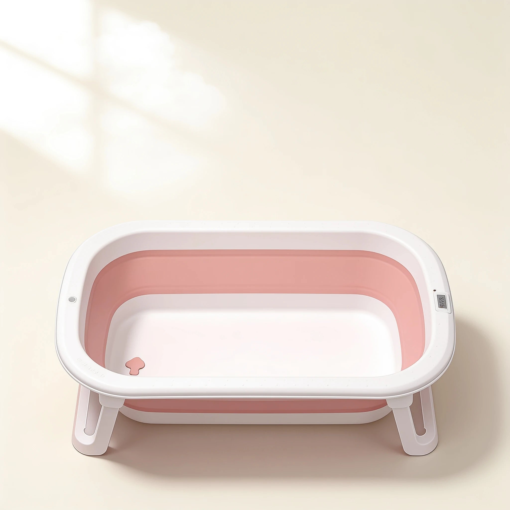 Baignoire bébé pliable rétractable Galet – coloris Rose