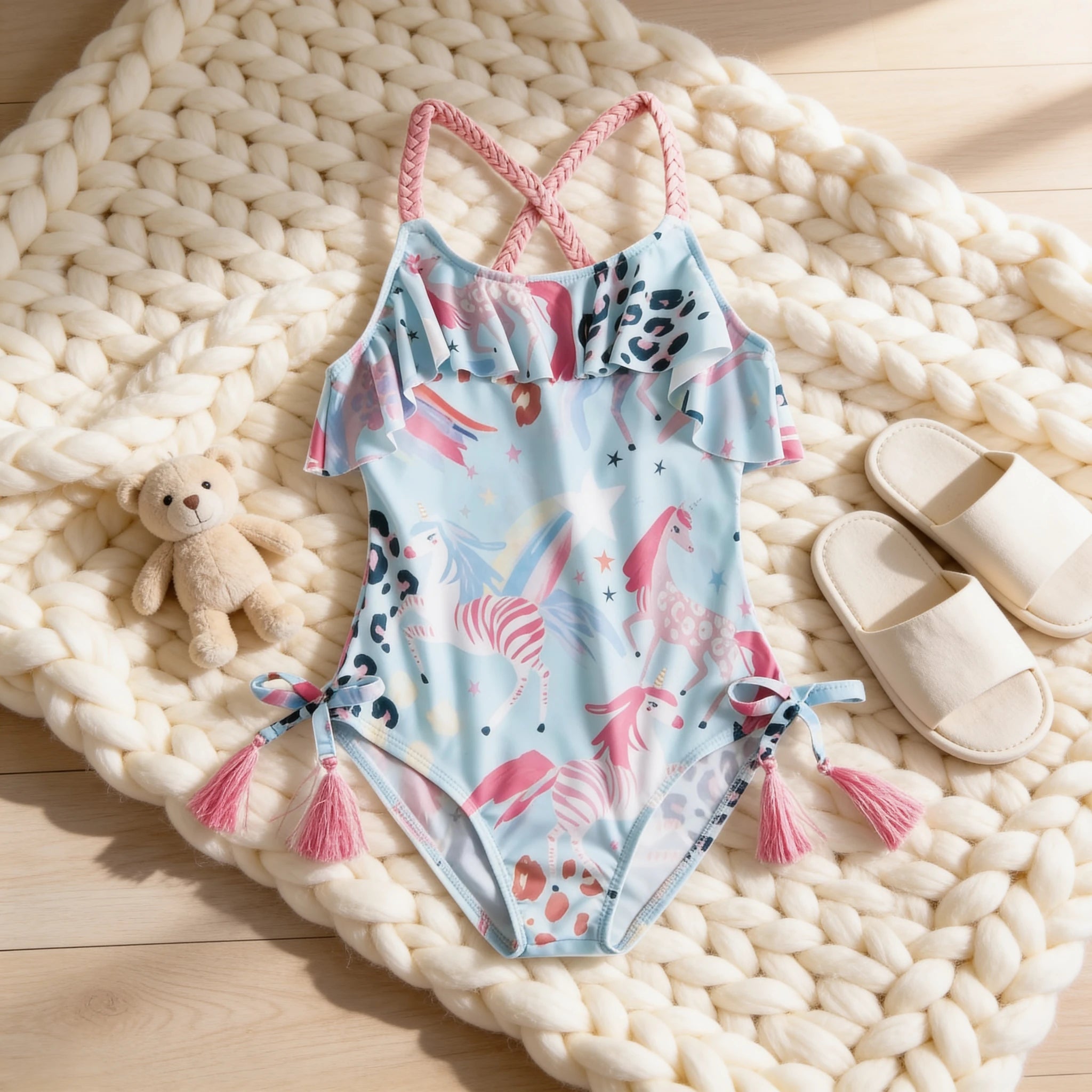 Body Combinaison Bébé Licorne - Licorne Bleu - Cocon
