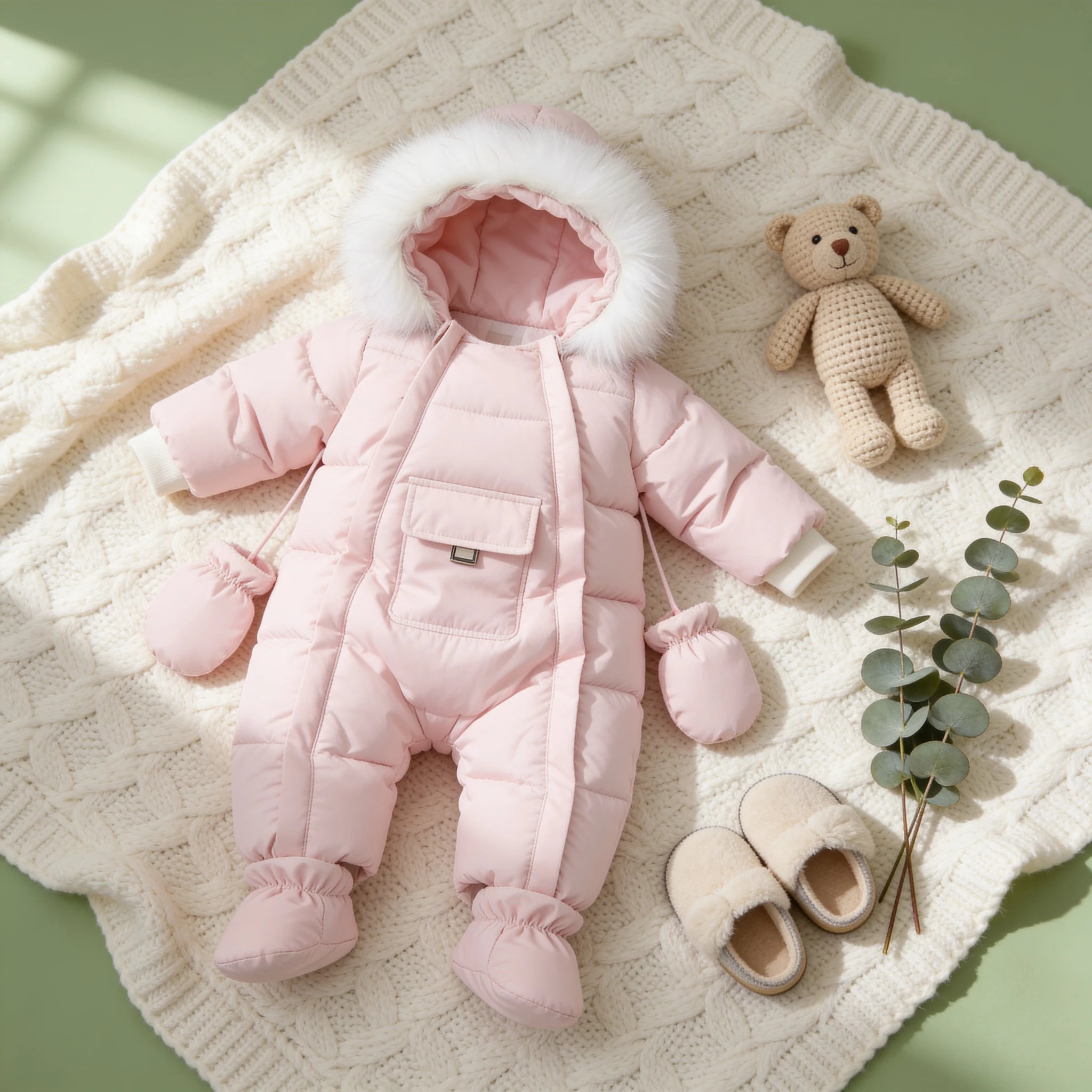 Combinaison Ski Bebe Fille - Rose - Cocon