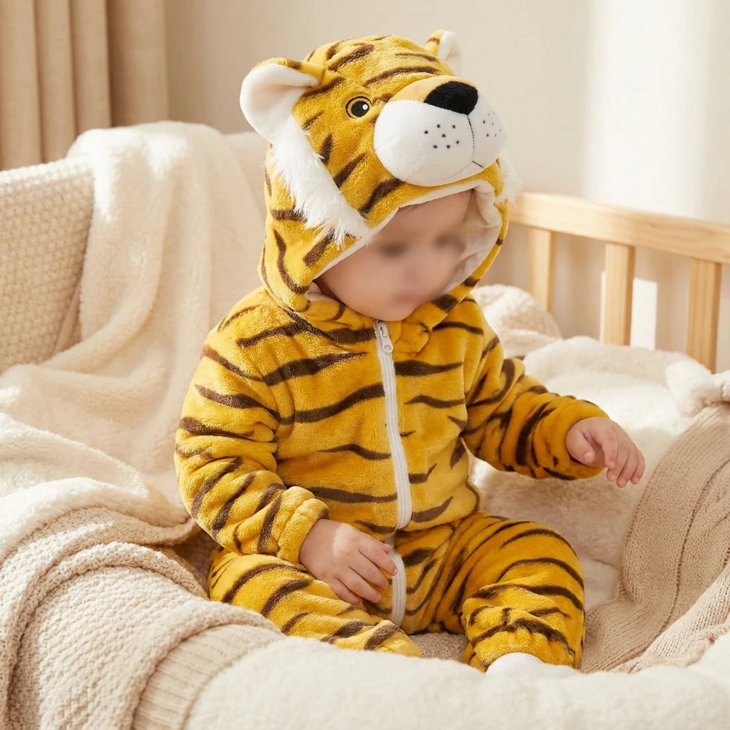 Combinaison Deguisement Bebe Felins - Tigre Mâle - Porté