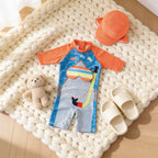 Combinaison Bebe Nageur Requin - Requin Orange - Cocon