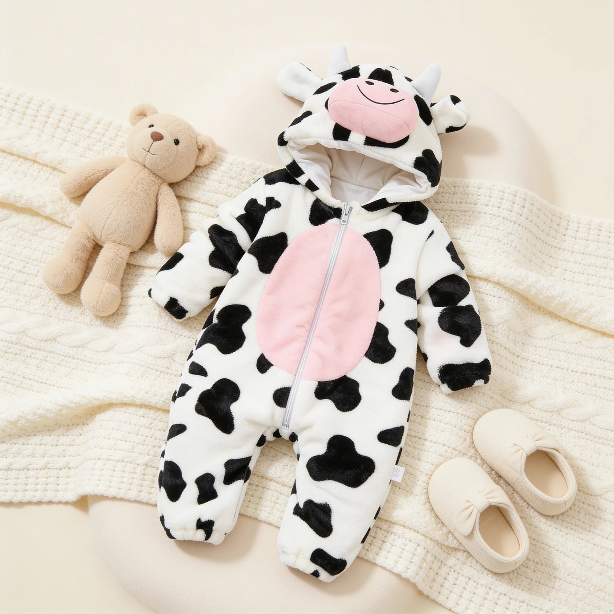 Combinaison Deguisement Bebe Herbivores - Vache - Cocon