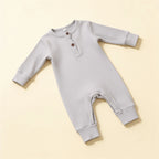 Combinaison Bébé Interieur Coton - Gris - Flat