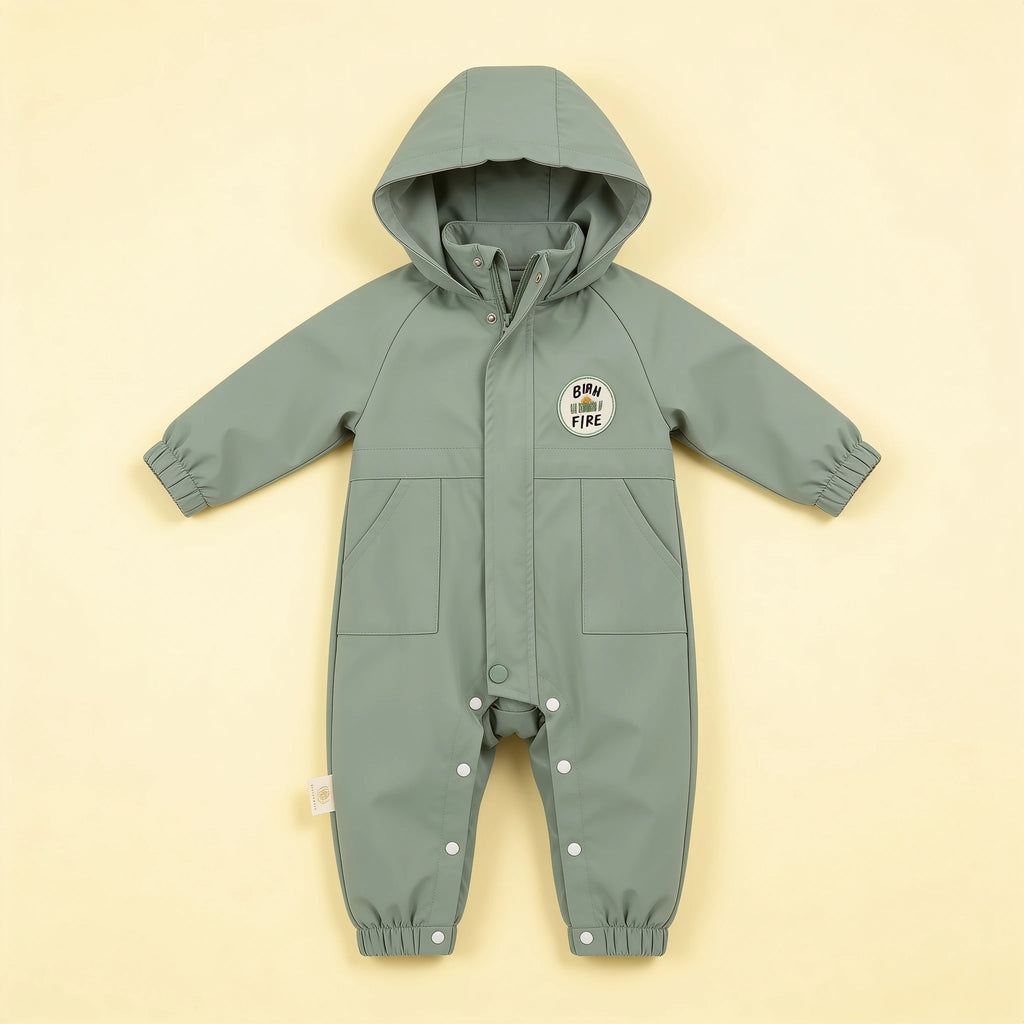 Combinaison Anti Pluie Bebe - Vert - Flat