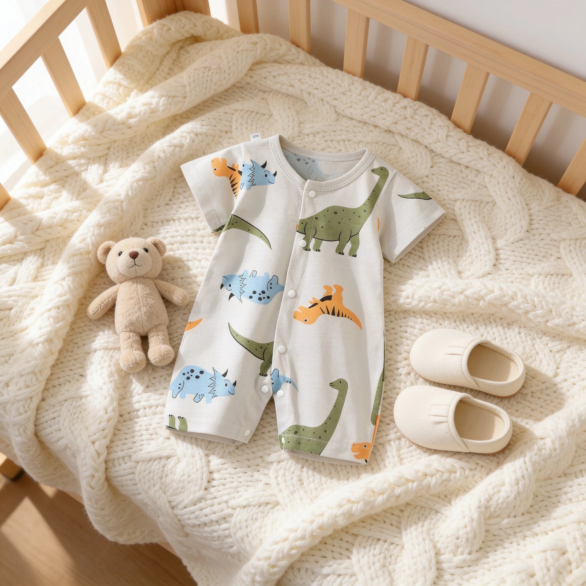 Combinaison Pyjama Bebe Préhistoire - Dinosaures - Cocon