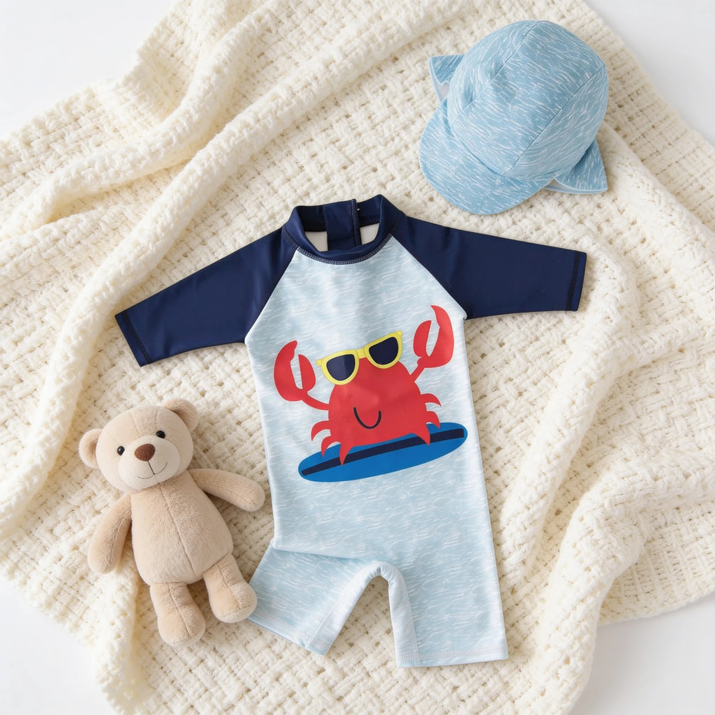 Combinaison Bebe Nageur Aqua - Crabe - Cocon
