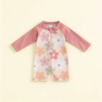 Combinaison Bebe Fleurs - Rose - Flat