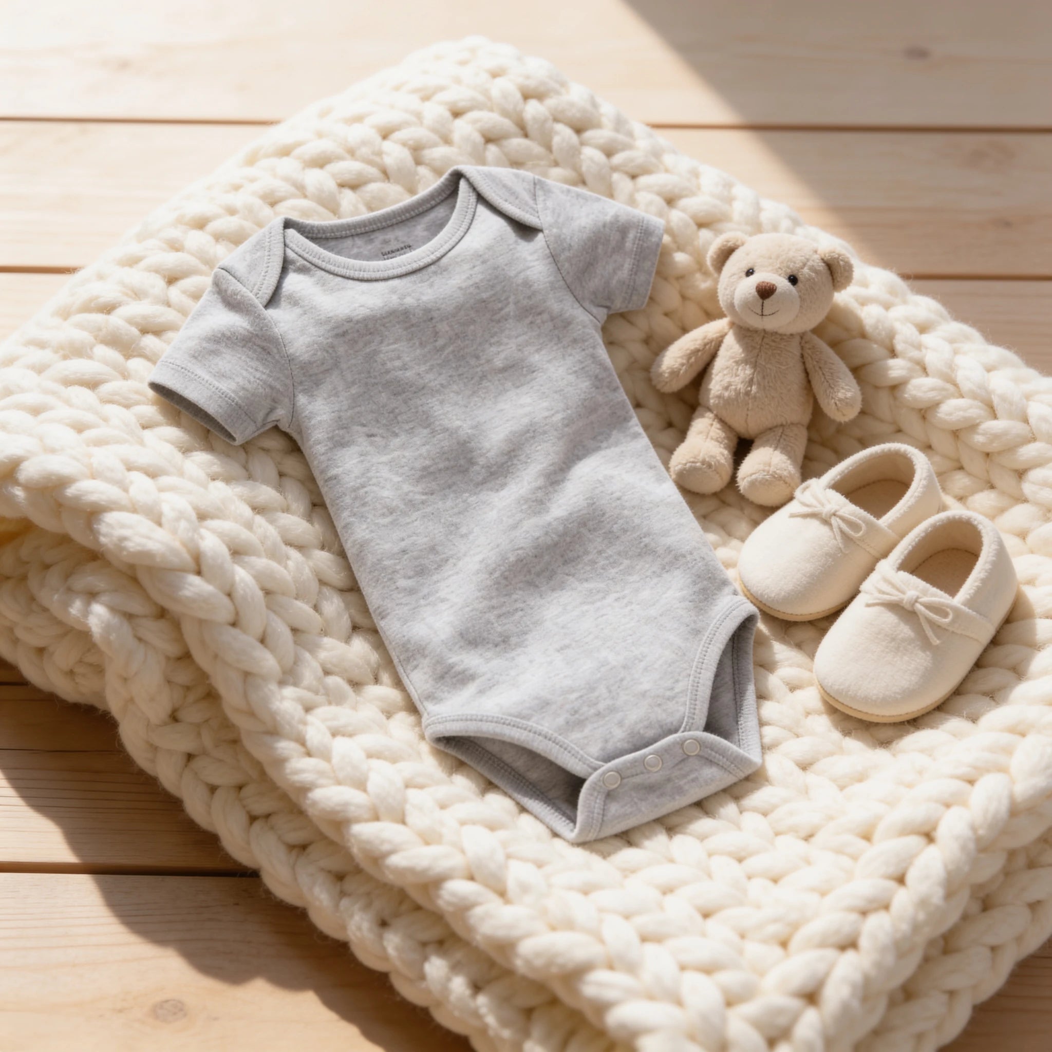 Combinaison Bebe Grise x3 - x3 - Cocon