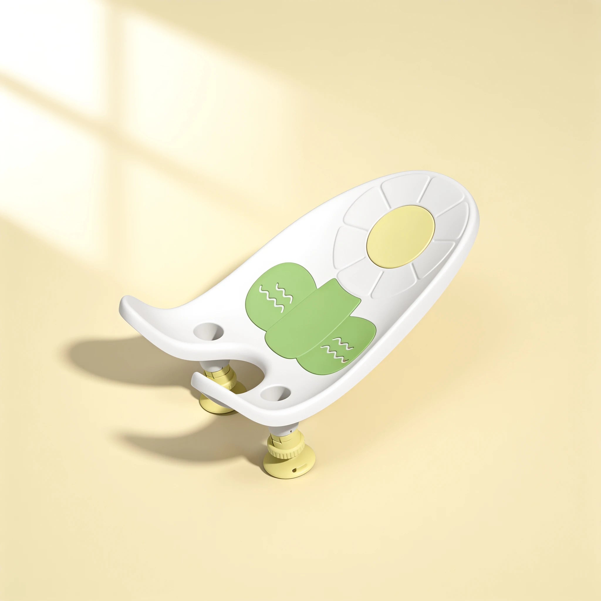 Transat de bain bébé ergonomique pour lavabo – coloris Blanc