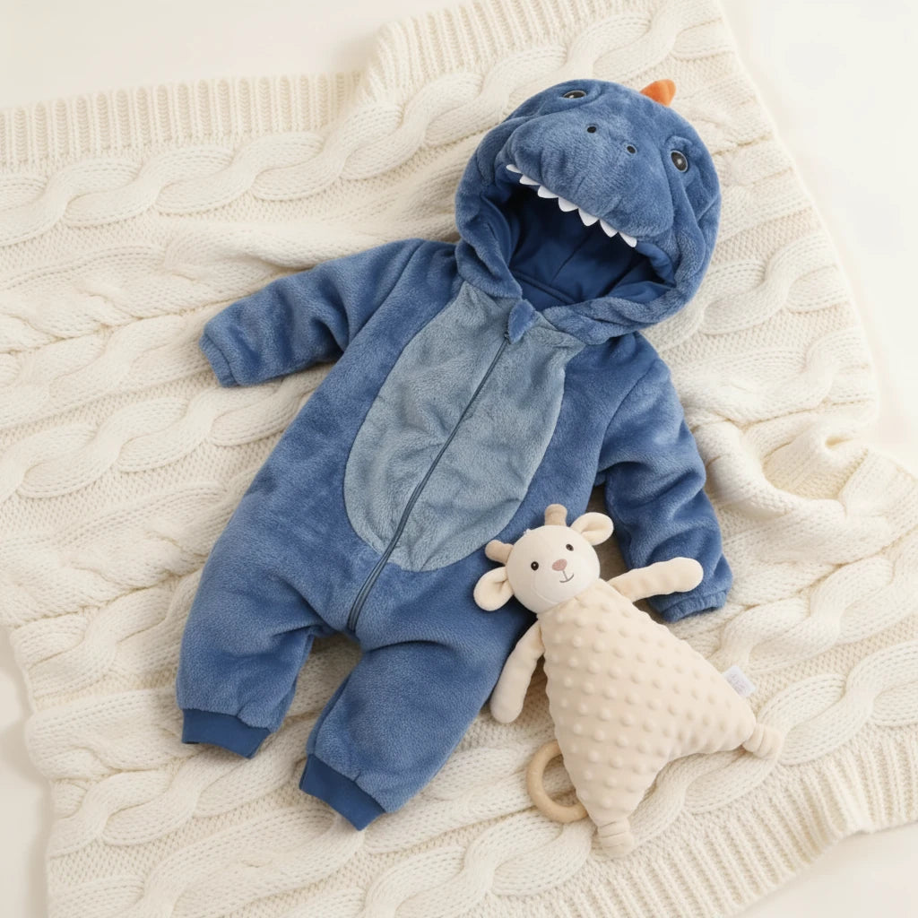Combinaison Deguisement Bebe Dragon - Dragon Bleu - Cocon