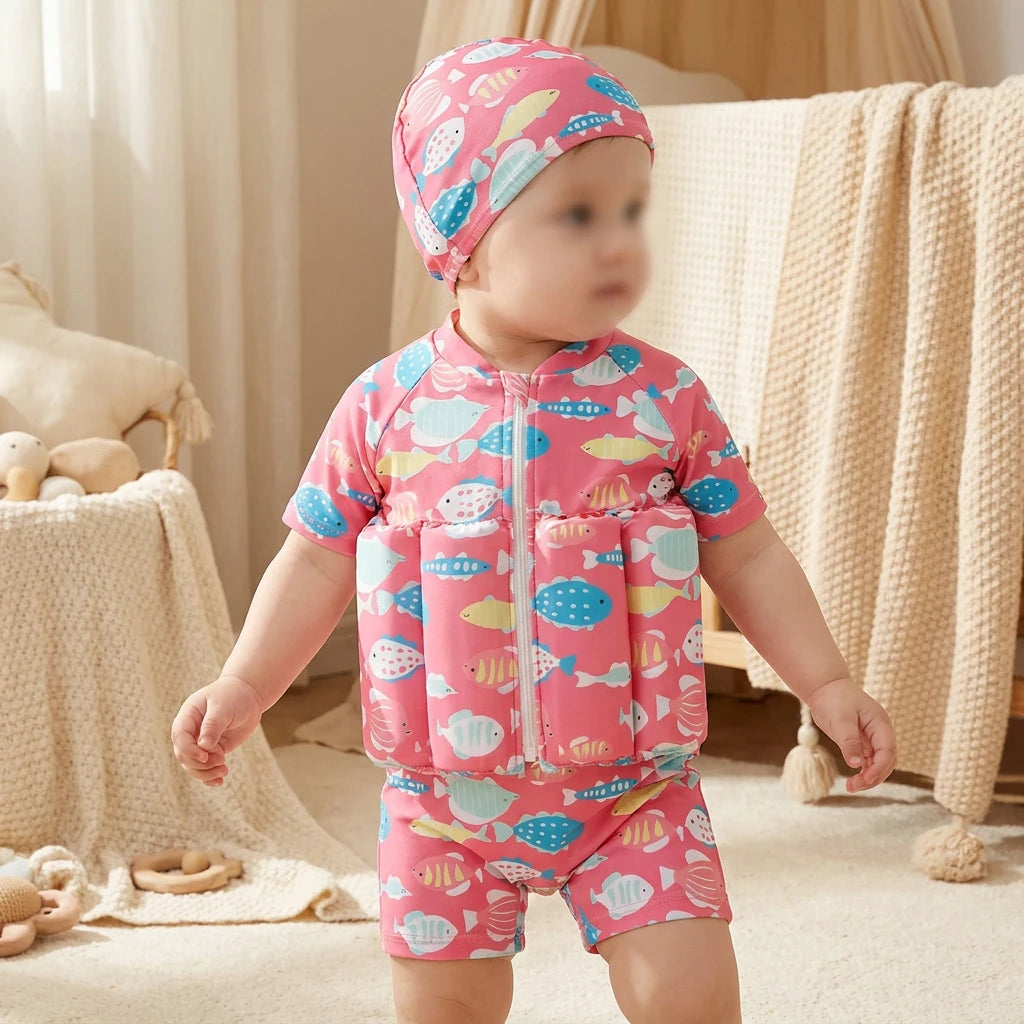 Combinaison Bebe Flottante Aqua - Poissons - Porté