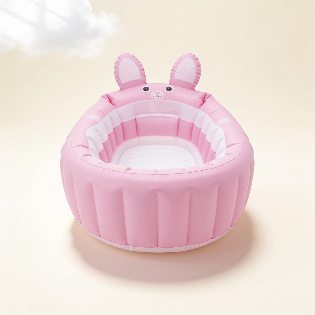 Baignoire bébé gonflable avec pompe Petit Nuage – coloris Rose