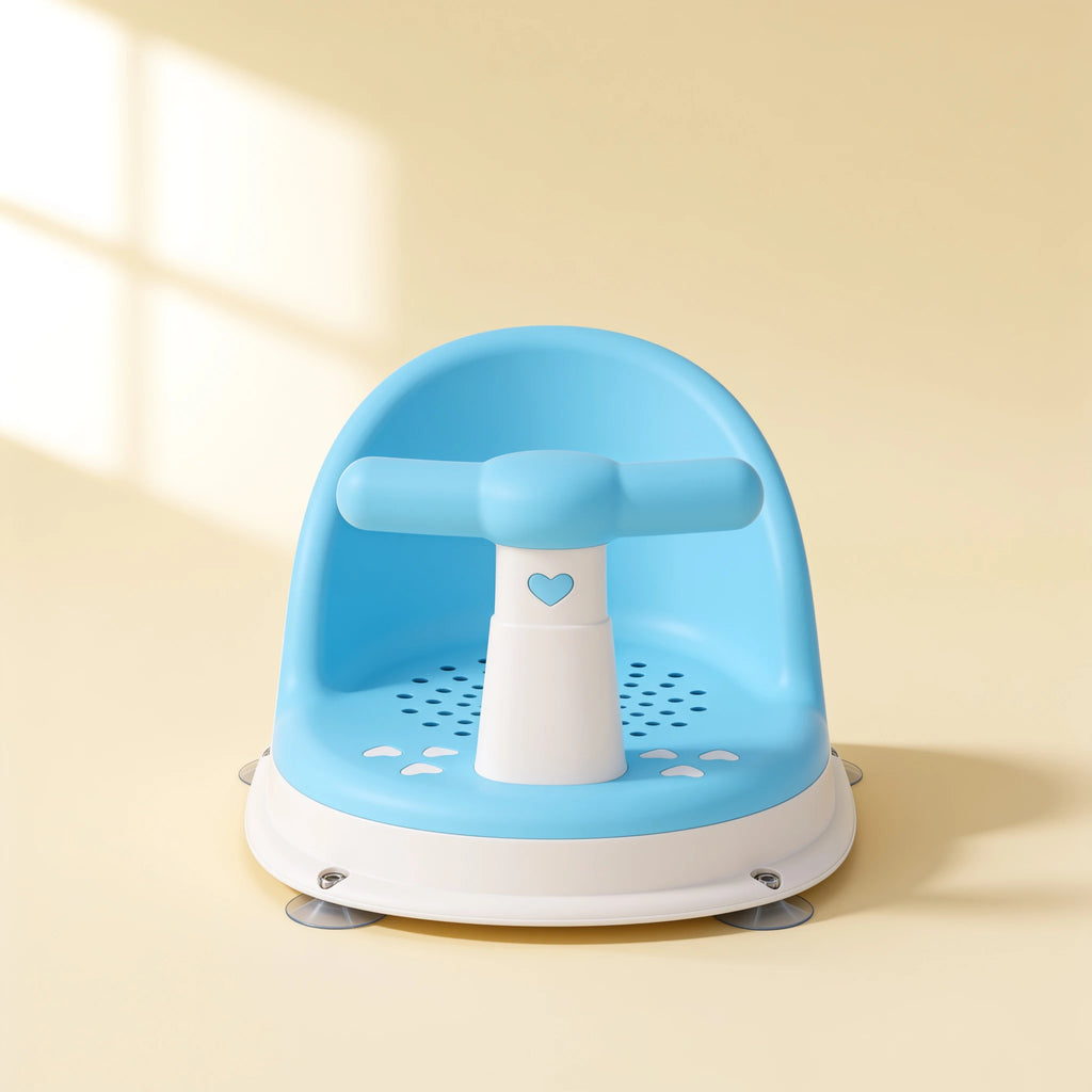 Transat de bain bébé sécurisé maintien stable – coloris Bleu