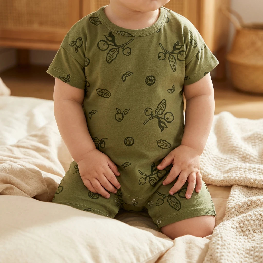 Combinaison Courte Bebe Fruits - Fruits - Porté