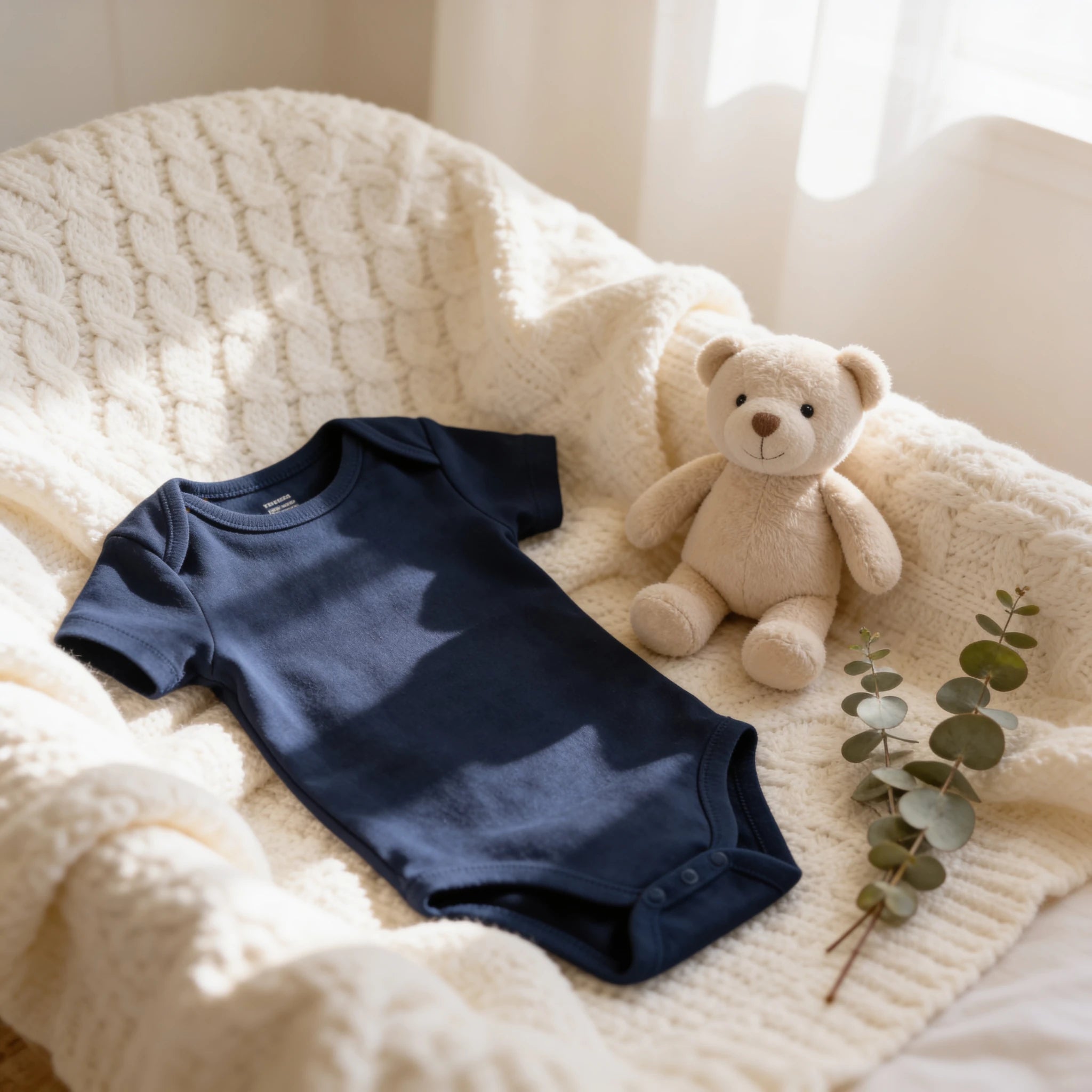Combinaison Bebe Bleu Foncé x3 - x3 - Cocon