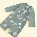 Combinaison Bebe Plage Vert - Vert - Flat