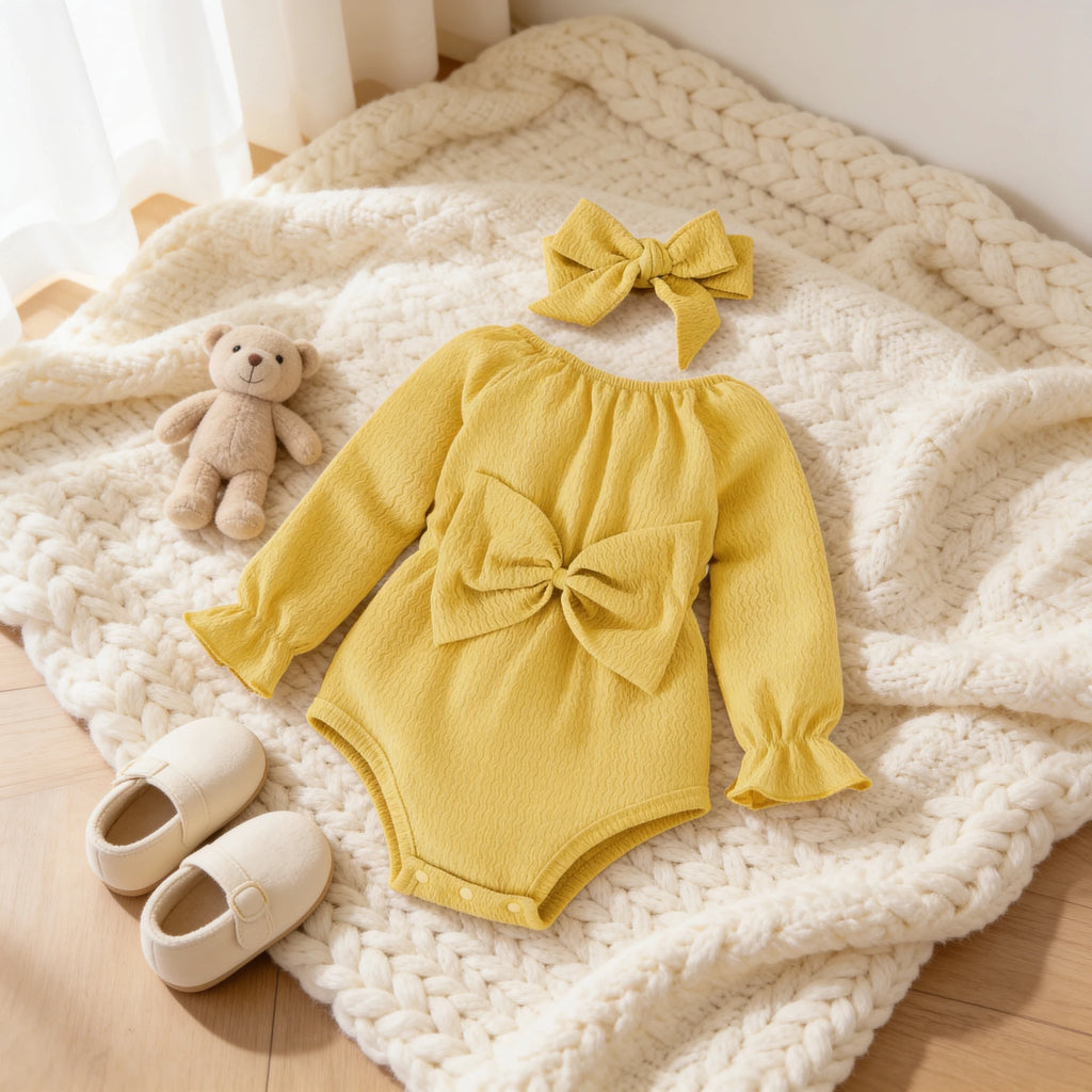 Combinaison Été Bébé Fille - Jaune - Cocon