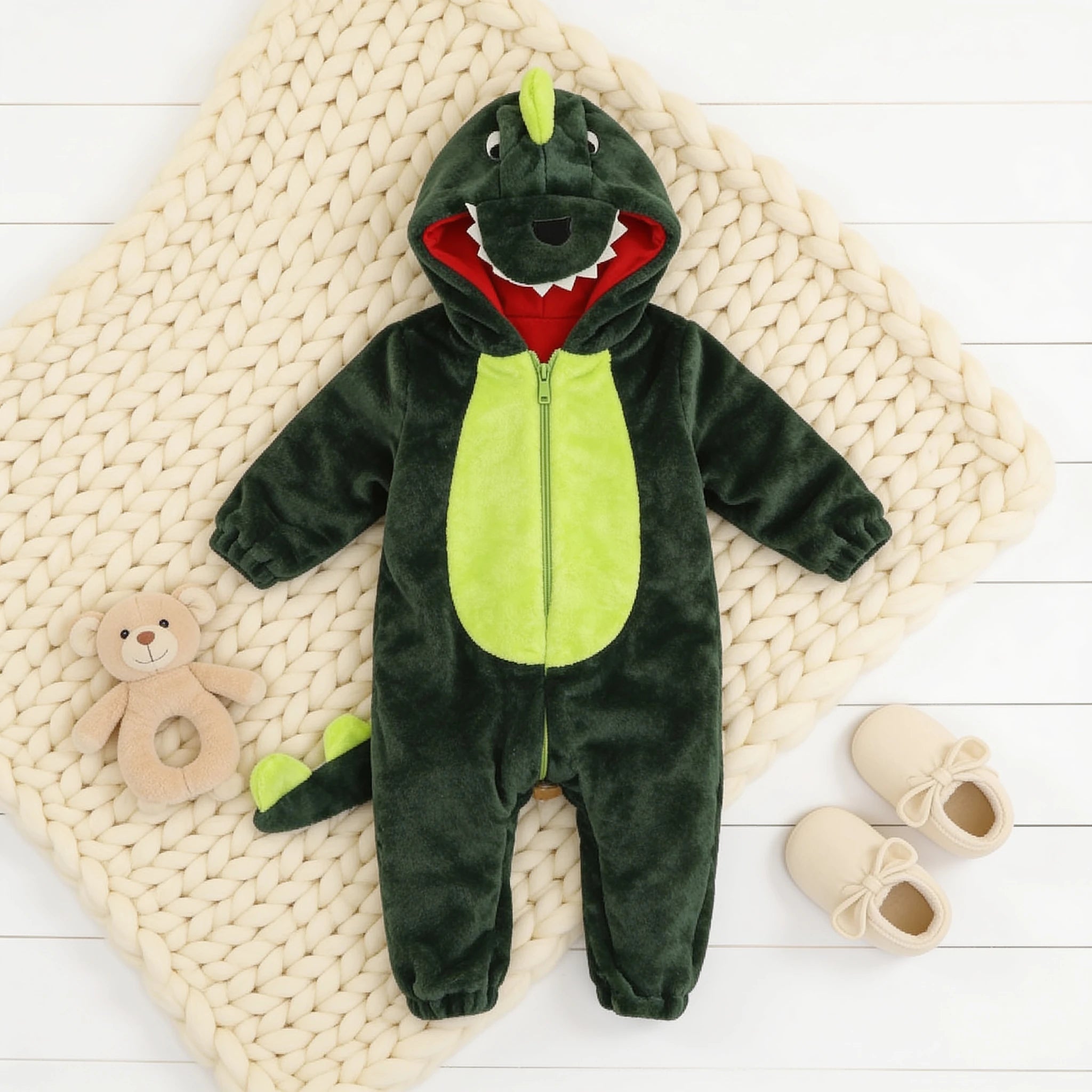 Combinaison Deguisement Bebe Dinosaure - Dinosaure Sombre - Cocon