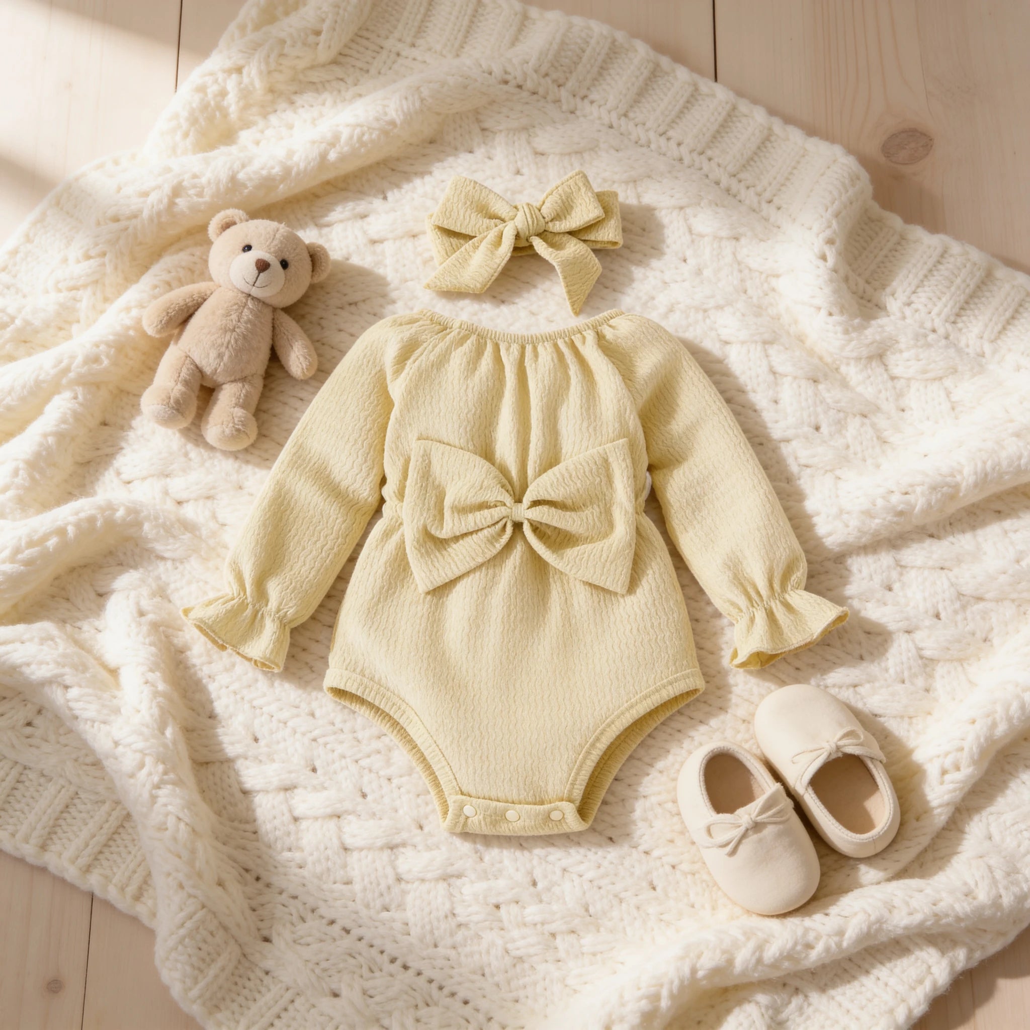 Combinaison Été Bébé Fille - Beige - Cocon