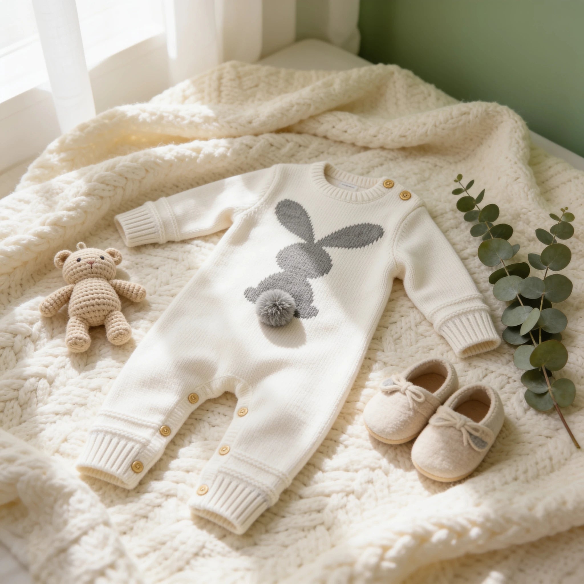 Combinaison Bébé Lapin - Blanc - Cocon
